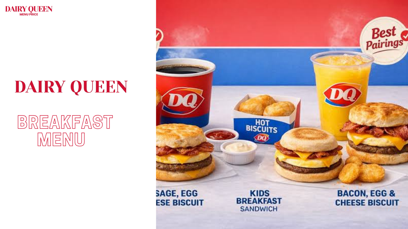 Dairy Queen Breakfast Menu